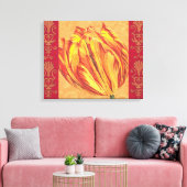 Tulpkracht I Canvas Afdruk (Insitu (Woonkamer))