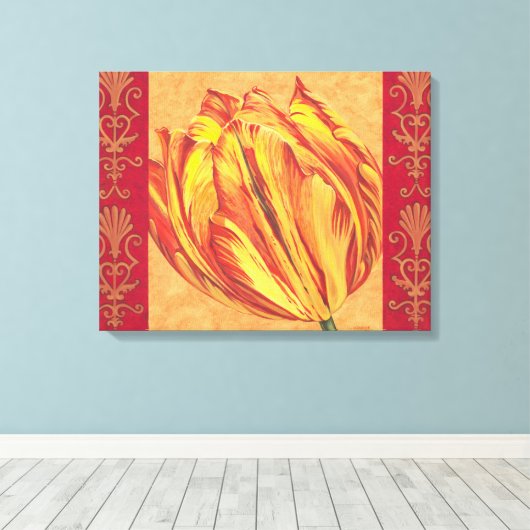 Tulpkracht I Canvas Afdruk (Insitu (Houten vloer))