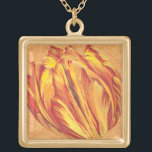 Tulpkracht I Goud Vergulden Ketting<br><div class="desc">Floral</div>