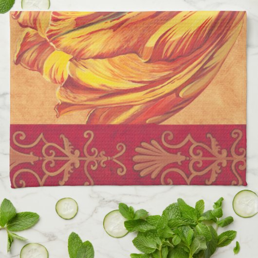 Tulpkracht I Theedoek (Gevouwen)