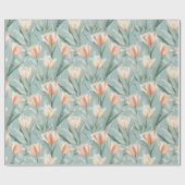 Tulpprint Inpakpapier Met Krachtige Bloembladen (Vlak)
