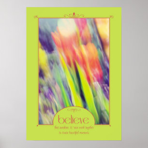 Tulps Art Believe Poster