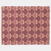  Tulps Art Nouveau Fleece Blanket Deken (Voorkant (Horizontaal))