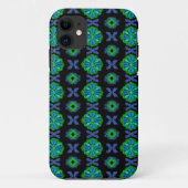 Tulps Artdeco in Retrostijl Case-Mate iPhone Case (Achterkant)