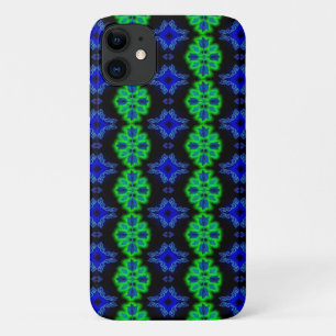 Tulps Artdeco in Retrostijl groen zwart Case-Mate iPhone Case