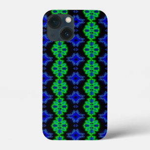 Tulps Artdeco in Retrostijl groen zwart Case-Mate iPhone Case