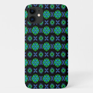 Tulps Artdeco in Retrostijl groen zwart Case-Mate iPhone Case