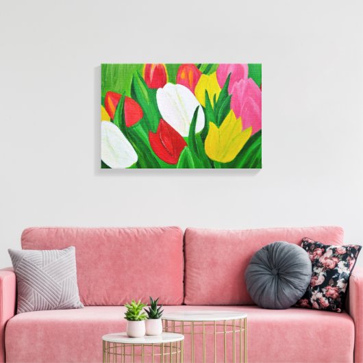 Tulps Canvas afdrukken (Insitu (Woonkamer))