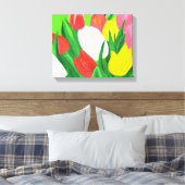 Tulps Canvas afdrukken (Insitu (Slaapkamer))