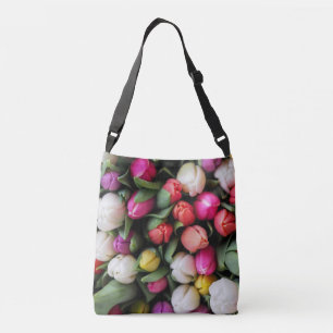 Tulps Colorful Flowers Paaslente Crossbody Tas