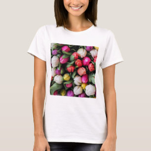 Tulps Colorful Flowers Paaslente T-shirt