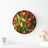 Tulps Floral Wall Clock Grote Klok (Huis)