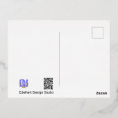 Tulps Gold Foil Holiday Briefkaart (Achterkant)