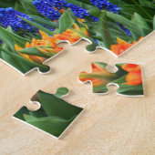 Tulps Grape Hyacinth Flower Field Colorful Legpuzzel (Zijkant)