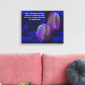 Tulps Hearts Life Attitude Inspirerend Quote Canvas Afdruk (Insitu (Woonkamer))