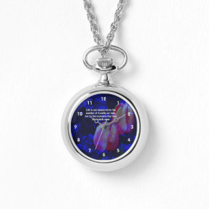 Tulps Hearts Life Attitude Inspirerend Quote Horloge