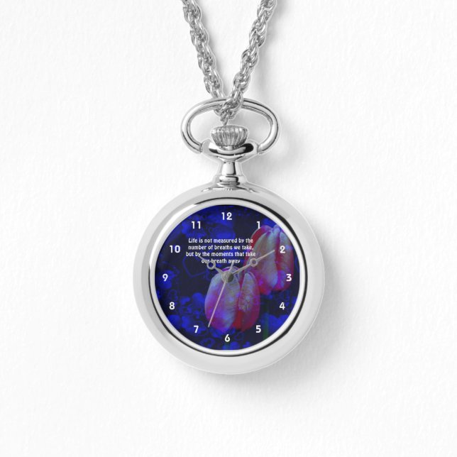 Tulps Hearts Life Attitude Inspirerend Quote Horloge (Voorkant)