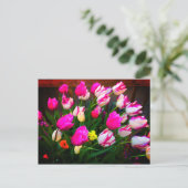 Tulps kerstdromen en griezelig #1 Briefkaart (Staand voorkant)