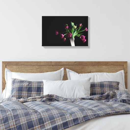Tulps met schilderkunst canvas afdruk (Insitu (Slaapkamer))