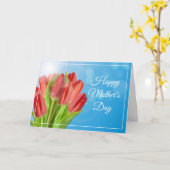 Tulps Moederdag Kaart (Gele Bloem)