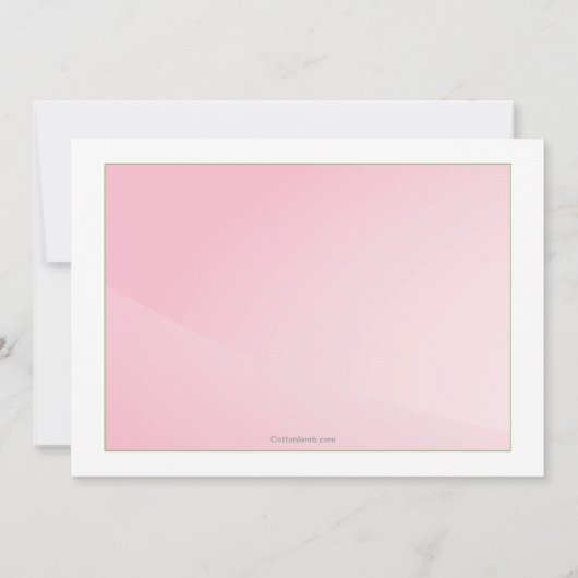 Tulps Party Invitation Kaart (Achterkant)