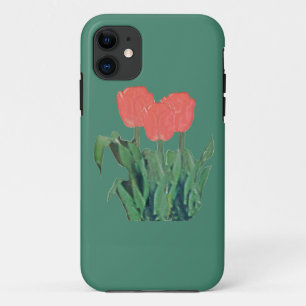 Tulps Three-Red Case-Mate iPhone Case
