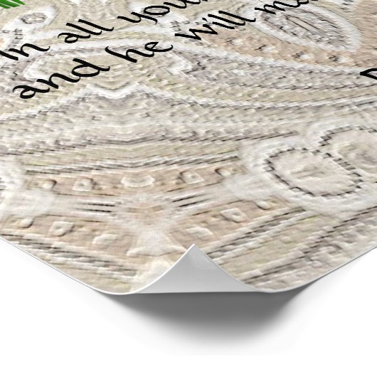 Tulps Viola ~ Proverbs 3:5-6 Poster (Hoek)