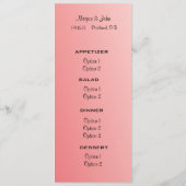 Tulps Waterverf Wedding Menu (Achterkant)