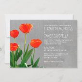 Tulps Wedding Invitations Kaart (Voorkant)