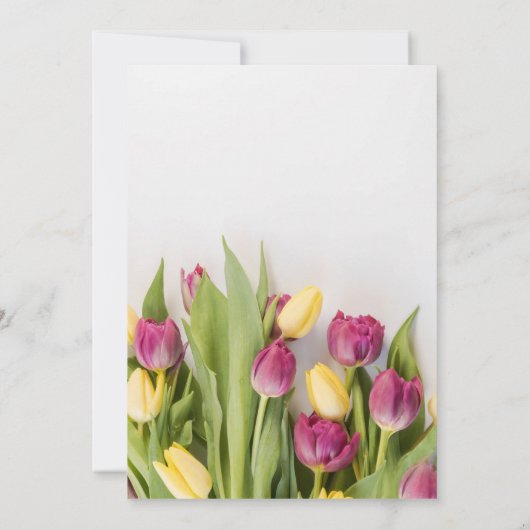 Tulps Wedding Kaart (Achterkant)