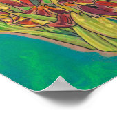 Tulpschets, lentevloeren, kunstschilder poster (Hoek)