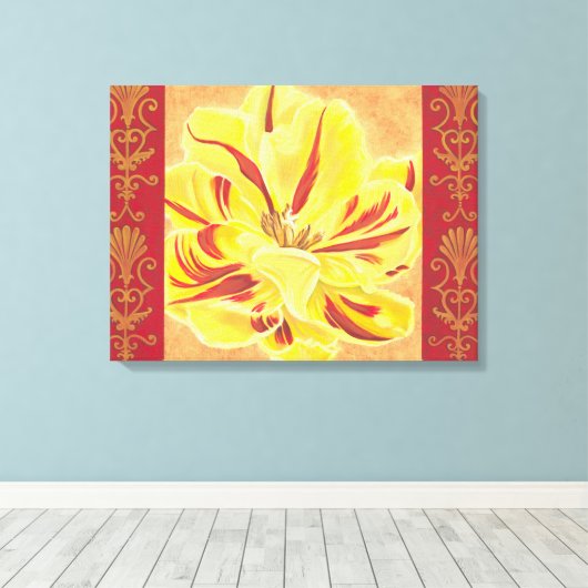 Tulpstroom II Canvas Afdruk (Insitu (Houten vloer))