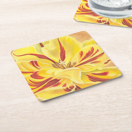 Tulpstroom II Kartonnen Onderzetters (Schuin)