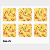 Tulpstroom II Vierkante Sticker (Vel)