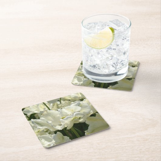 Tulpt het witte kartonnen onderzetters (Insitu)