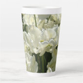 Tulpt het witte latte mok (Voorkant)