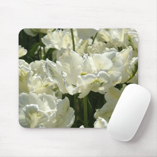 Tulpt het witte muismat (Met muis)