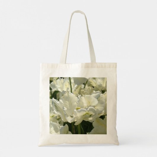 Tulpt het witte tote bag (Achterkant)