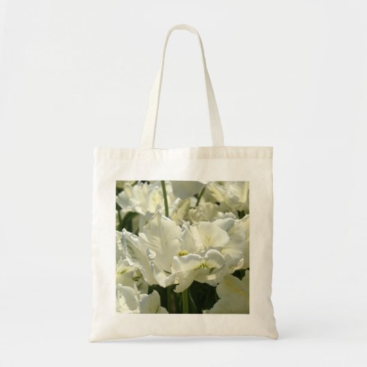 Tulpt het witte tote bag (Voorkant)