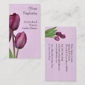 Tulptuinbouwkundig visitekaartje (Voorkant / Achterkant)
