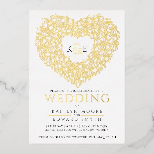 Tulptulptulptulptulpje met zwarte tulpje folie uitnodiging (Voorkant)