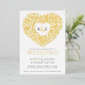 Tulptulptulptulptulpje met zwarte tulpje folie uitnodiging (Staand Voorkant)