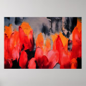 Tulpveld – Abstracte Bloemintensiteit Poster (Voorkant)
