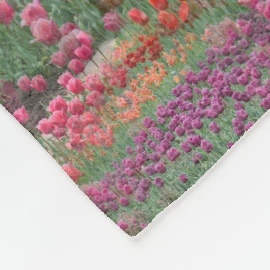 Tulpveld Fleece Deken (Hoek)