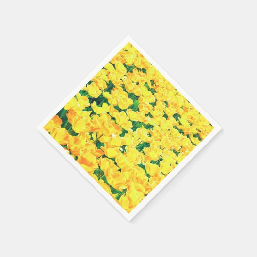 Tulpveld - goudgeel servetten (Hoek)
