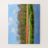 Tulpveld in Nederland Legpuzzel (Verticaal)