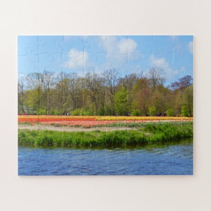 Tulpveld in Nederland Legpuzzel