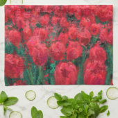 Tulpveld - Landschap - Lente in Nederland Theedoek (Gevouwen)