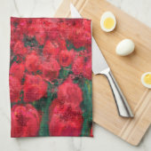 Tulpveld - Landschap - Lente in Nederland Theedoek (Quarter Fold)