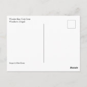 Tulpveld met oude trekker, oregon-Briefkaart Briefkaart (Achterkant)